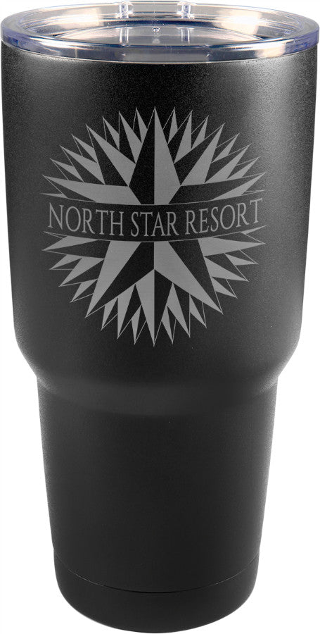 30 oz. Black Coated Stainless Steel Polar Camel Tumbler